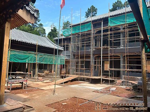 仿古中式建筑施工，鋼筋混凝土框架結(jié)構(gòu)的做法