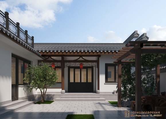 農(nóng)村簡(jiǎn)約四合院