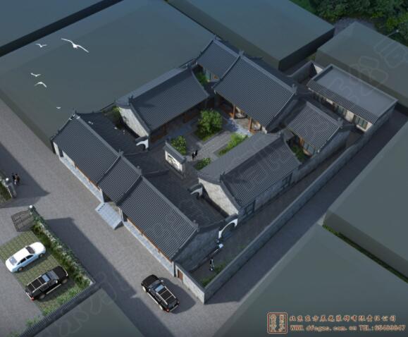 農(nóng)村一層四合院設(shè)計圖