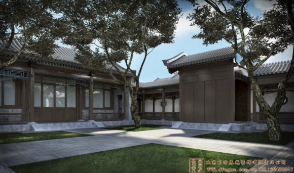二進(jìn)四合院庭院設(shè)計